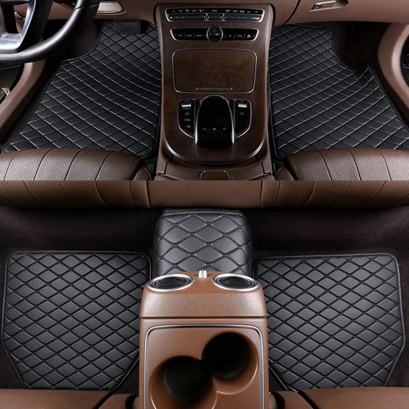 Car Floor Mats Universal Waterproof Leather - سجادات أرضية للسيارة 5 قطع عالمية