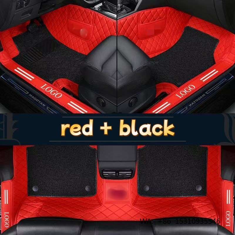 Car Floor Mats Universal Waterproof Leather - دواسات سيارة فاخرة من الجلد الصناعي