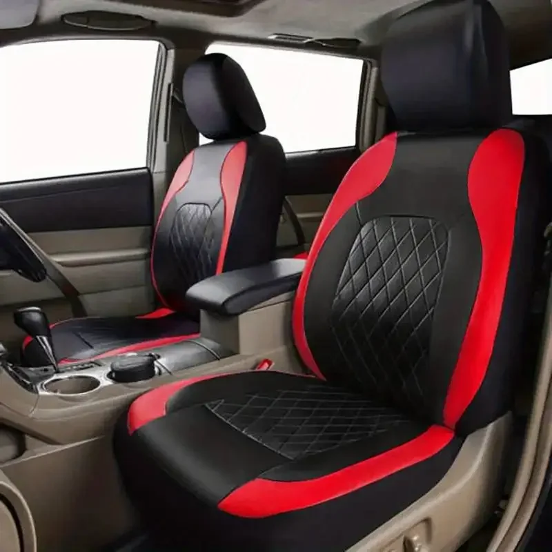 Leather Car Seat Covers Full Set Universal - أغطية مقاعد سيارات عالمية من الجلد