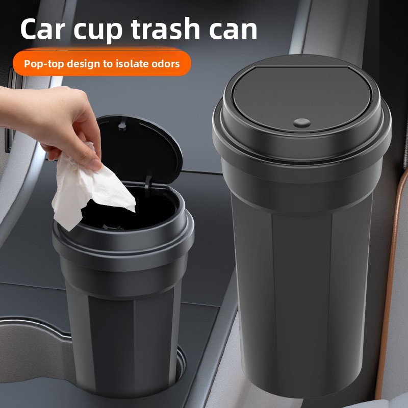 Waterproof Car Trash Can With Lid - سلة مهملات للسيارة مقاومة للماء على