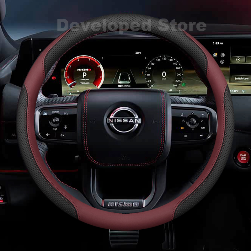Car Steering Wheel Cover Anti Slip Breathable - غطاء عجلة قيادة السيارة لنيسان باترول