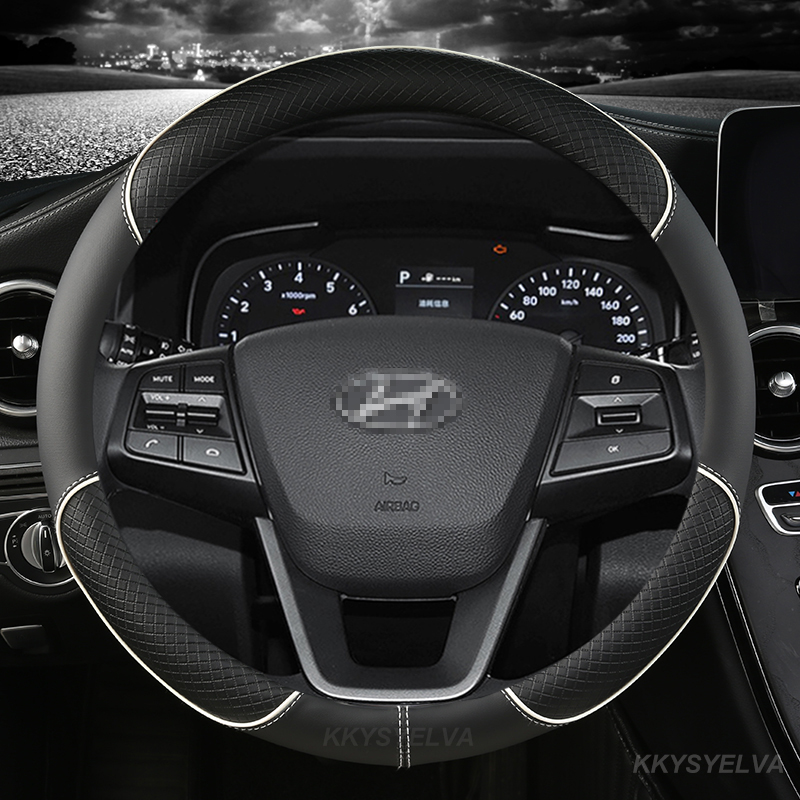 Car Steering Wheel Cover Anti Slip Breathable - ستوكات الجلود غطاء عجلة القيادة سيارة
