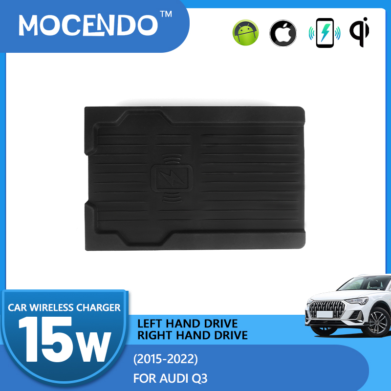 Wireless Car Charger Mount Fast Charging - شاحن سيارة لاسلكي بقوة 15 واط،