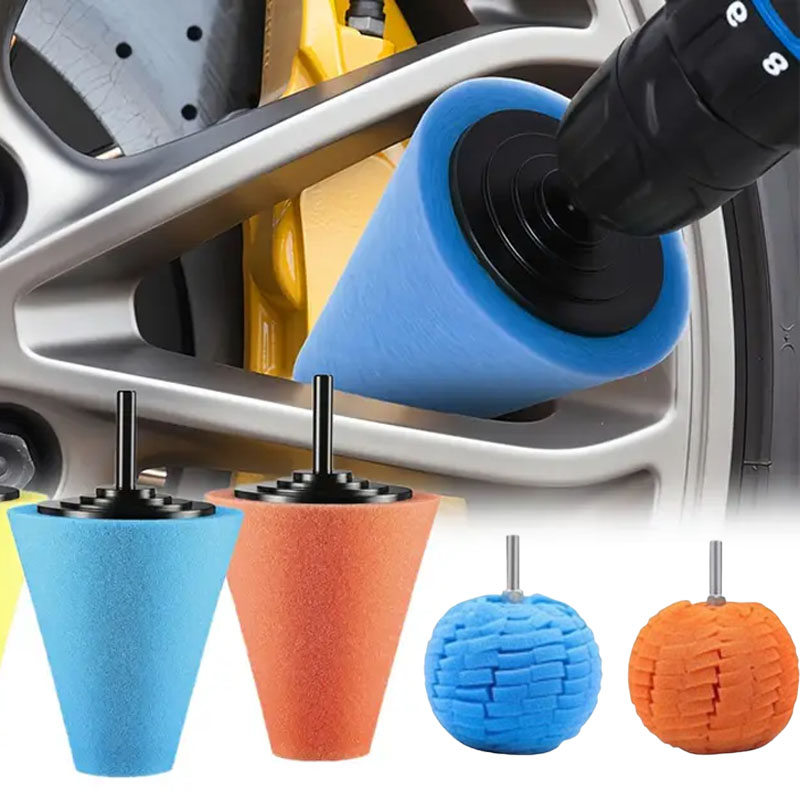 Car Care - سيارة الحفر إسفنجة تلميع الوسادة عدة