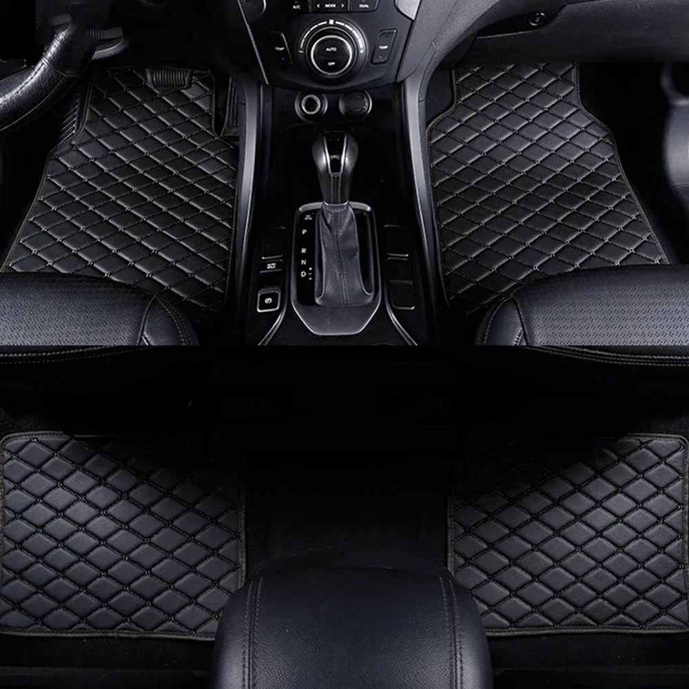 Car Floor Mats Universal Waterproof Leather - سجاد أرضية السيارة 4 قطع عالمي