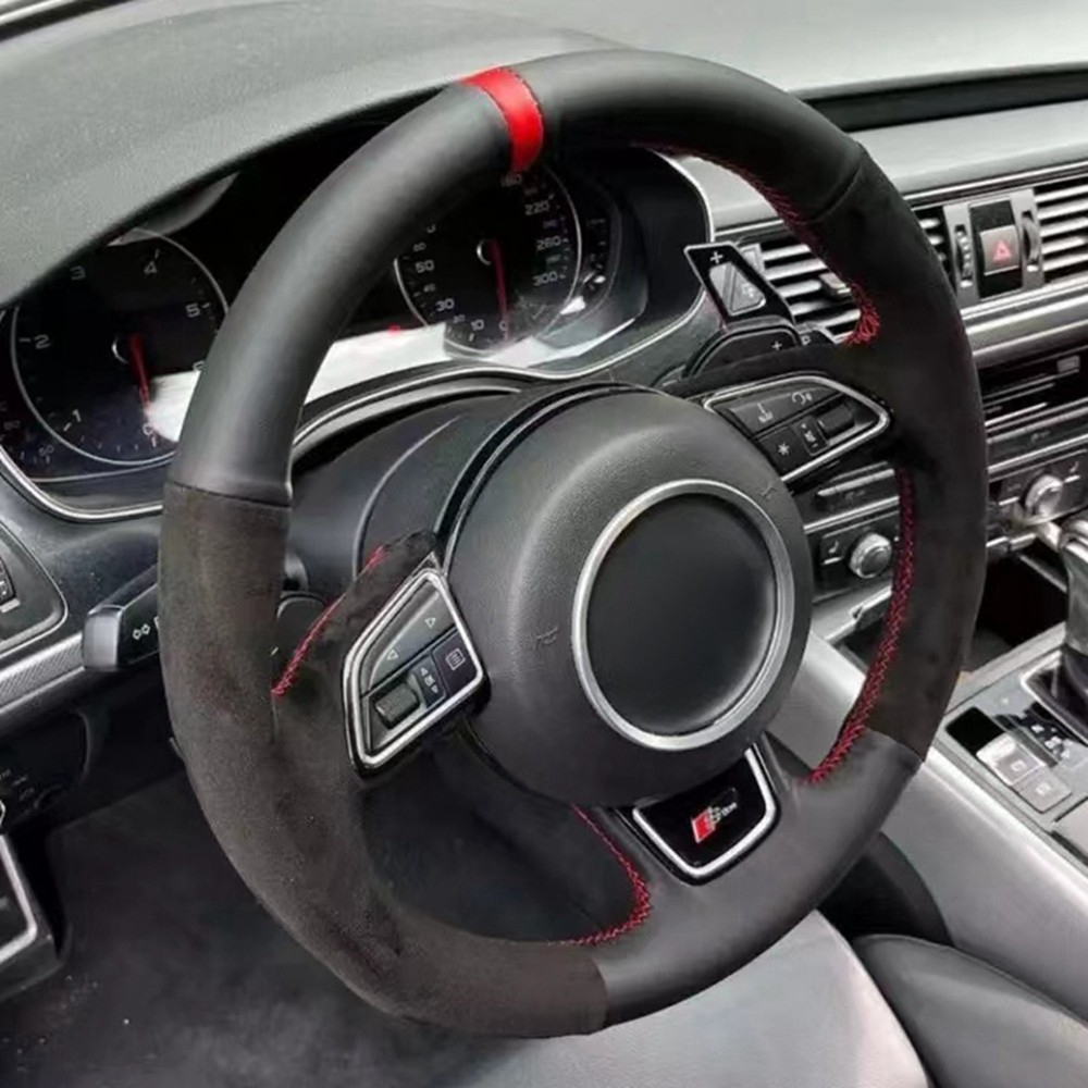 Car Steering Wheel Cover Anti Slip Breathable - غطاء عجلة قيادة السيارة جديلة ،