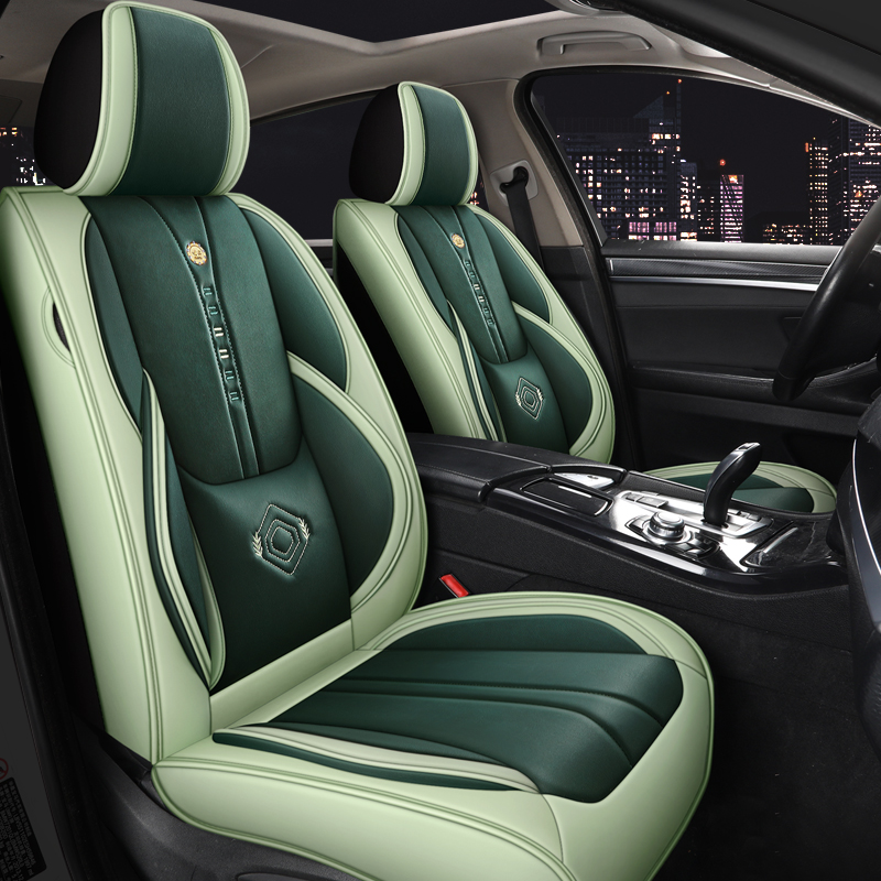 Leather Car Seat Covers Full Set Universal - أغطية مقاعد سيارة جلدية كاملة لحماية
