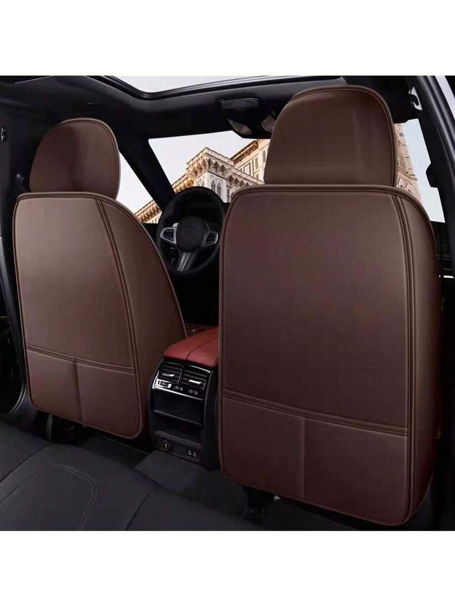 غطاء مقعد سيارة من الجلد الصنا - مراجعة Leather Car Seat Covers Full Set Universal وسعره