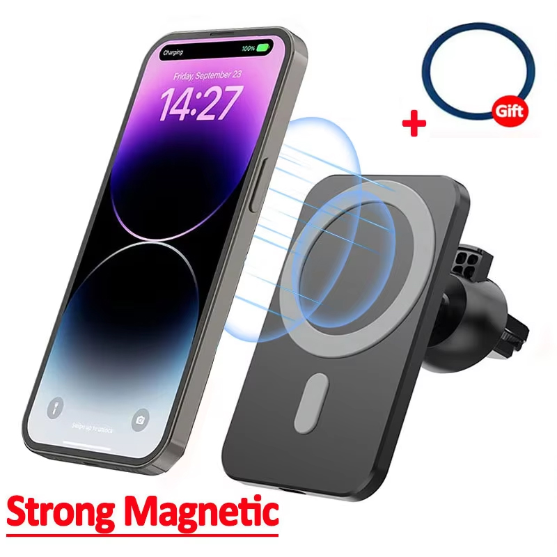 شاحن سيارة لاسلكي مغناطيسي لهو - مراجعة Magnetic Phone Holder For Car Vent وسعره