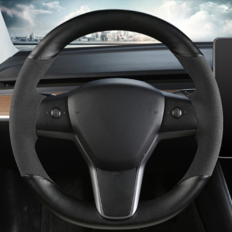 مخيط يدويا المضادة للانزلاق أل - مراجعة Car Steering Wheel Cover Anti Slip Breathable وسعره