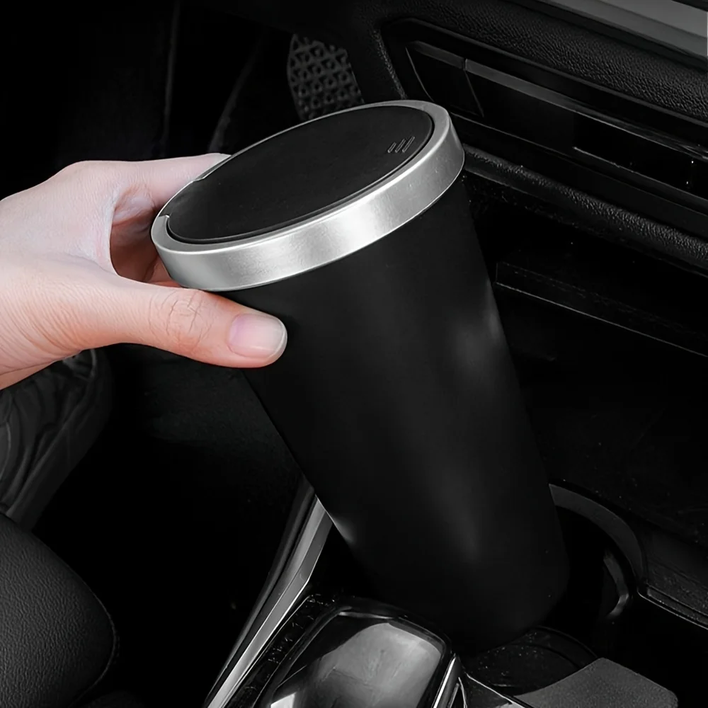 لحاملي الأكواب تخزين سلة مهملا - مراجعة Waterproof Car Trash Can With Lid وسعره