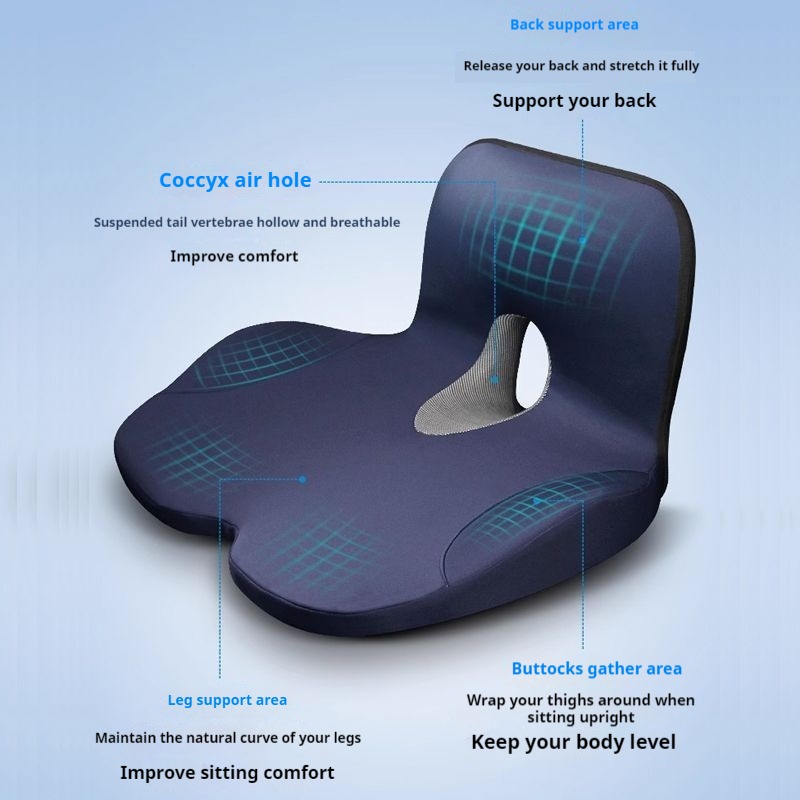 وسادة مقعد معززة لمقعد السائق  - مراجعة Memory Foam Car Neck Pillow Lumbar Support وسعره