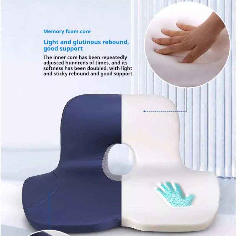 وسادة مقعد معززة لمقعد السائق  - مراجعة Memory Foam Car Neck Pillow Lumbar Support وسعره