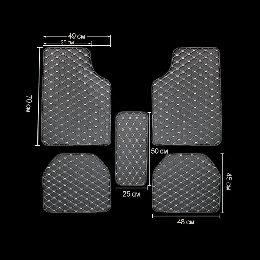 سجادات أرضية للسيارة 5 قطع عال - مراجعة Car Floor Mats Universal Waterproof Leather وسعره