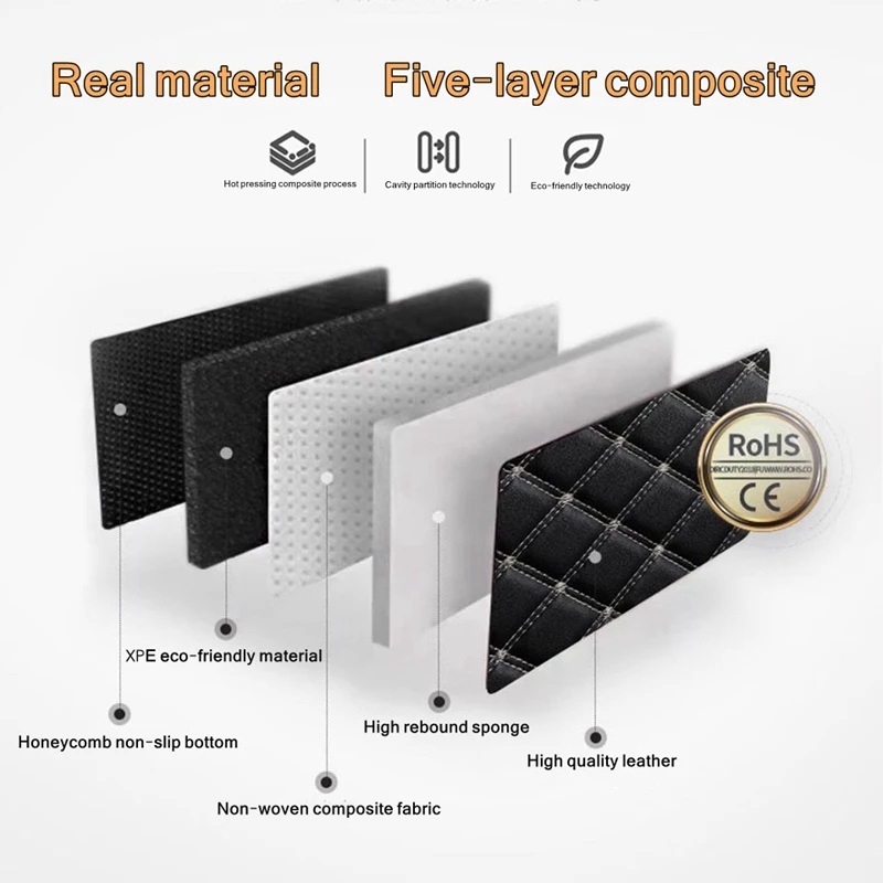 سجادات أرضية للسيارة 5 قطع عال - مراجعة Car Floor Mats Universal Waterproof Leather وسعره