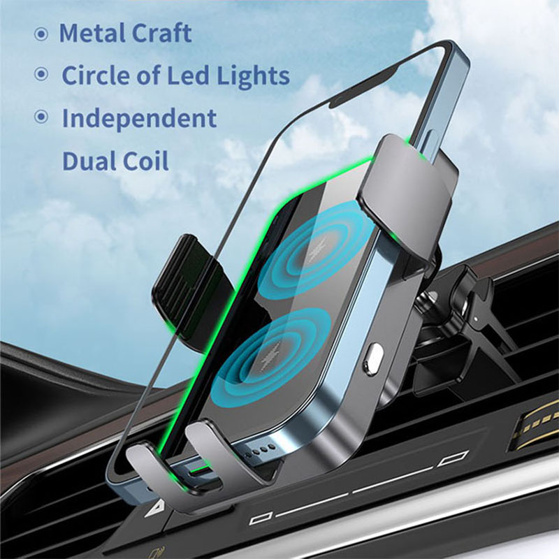 شاحن لاسلكي Qi2 مع حامل هاتف ل - مراجعة Magnetic Phone Holder For Car Vent وسعره