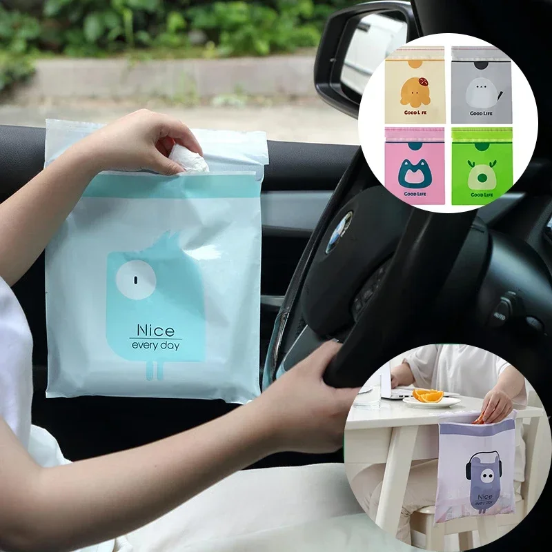 أكياس قمامة للسيارة 15 قطعة، أ - مراجعة Waterproof Car Trash Can With Lid وسعره