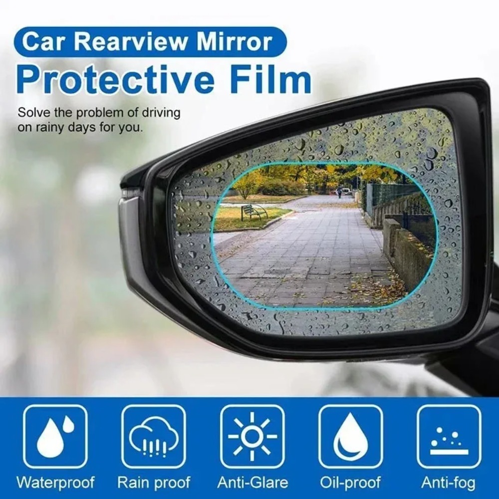 سيارة مرآة الرؤية الخلفية طبقة - مراجعة Anti Glare Car Rearview Mirror Film وسعره