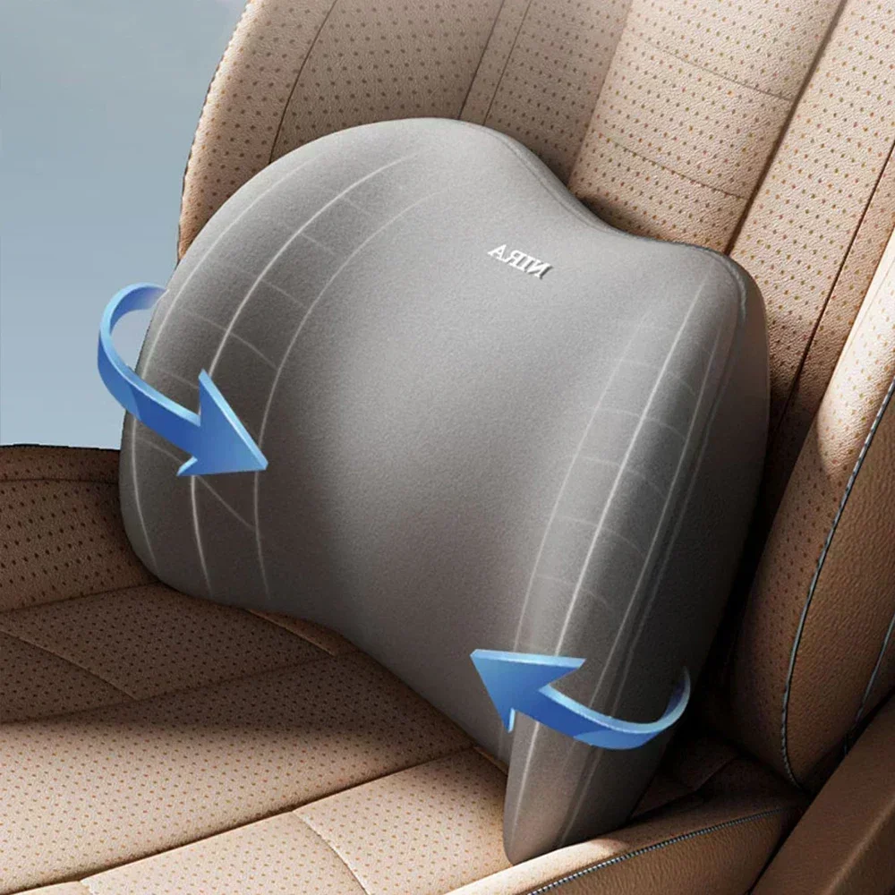 وسادة حماية للرقبة في السيارة  - مراجعة Memory Foam Car Neck Pillow Lumbar Support وسعره