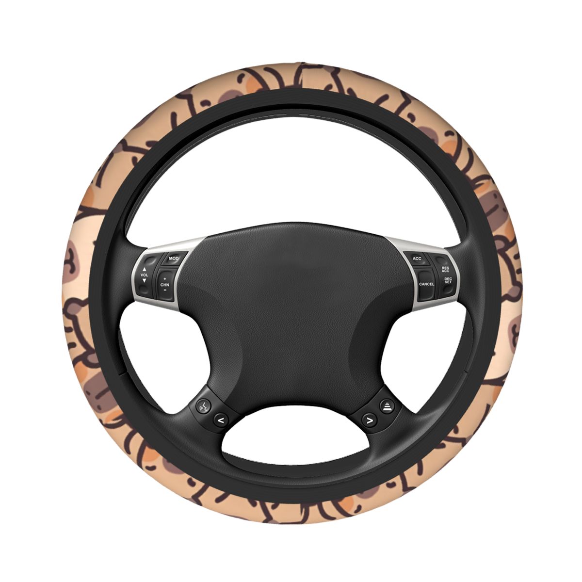 Kawaii أنيمي كابيبارا غطاء عجل - مراجعة Car Steering Wheel Cover Anti Slip Breathable وسعره