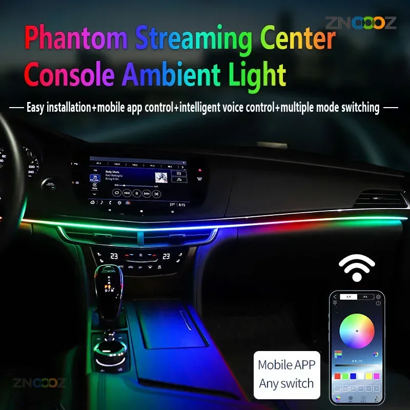 ZNOOOZ-مصابيح LED داخلية لسيار - مراجعة Led Ambient Interior Car Lights App Control وسعره