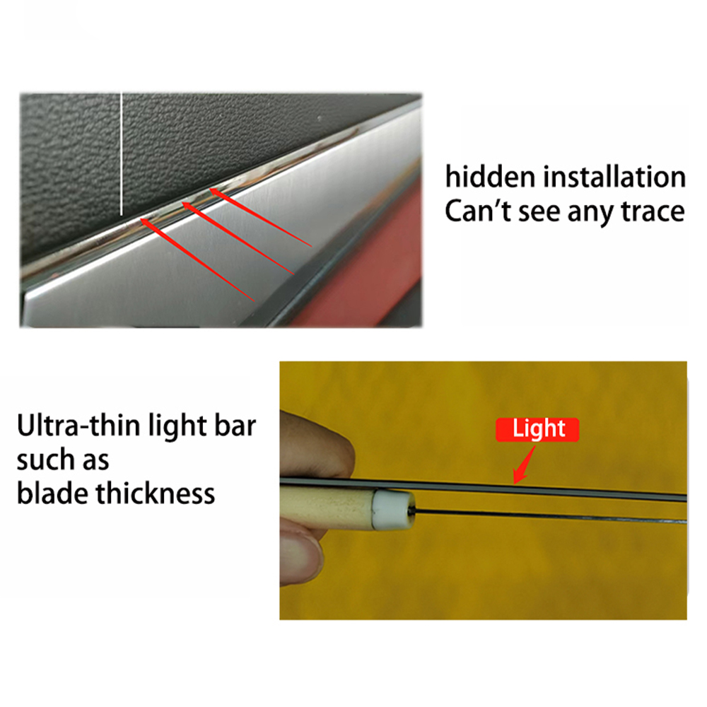 طقم إضاءة داخلية للسيارة، مجمو - مراجعة Led Ambient Interior Car Lights App Control وسعره