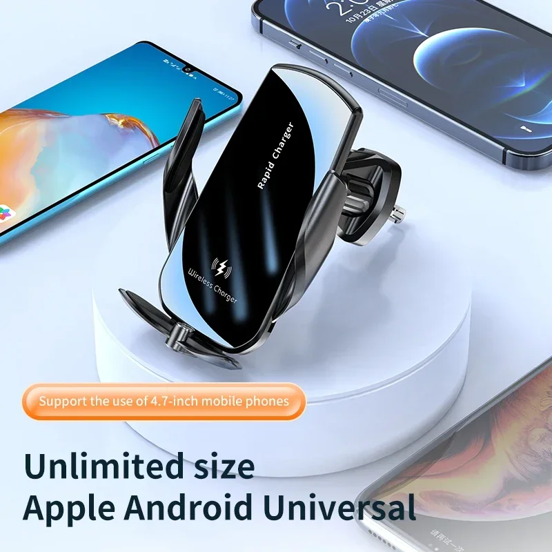 VIKEFON-شاحن سيارة لاسلكي ، شو - مراجعة Wireless Car Charger Mount Fast Charging وسعره