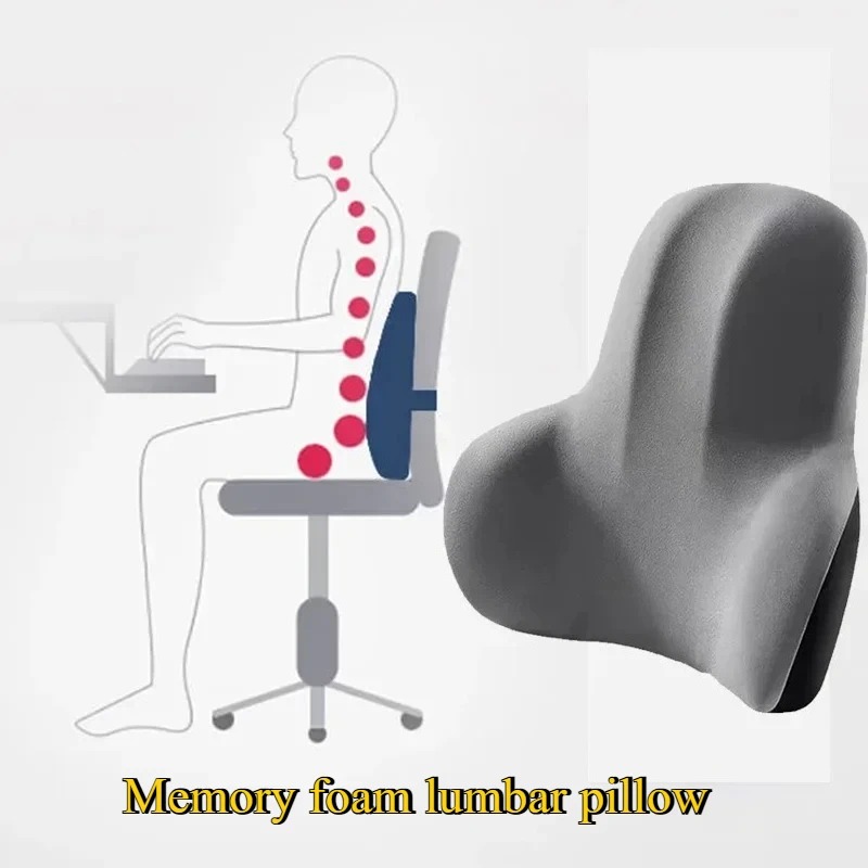 وسادة دعم الظهر المحسنة 2025 م - مراجعة Memory Foam Car Neck Pillow Lumbar Support وسعره