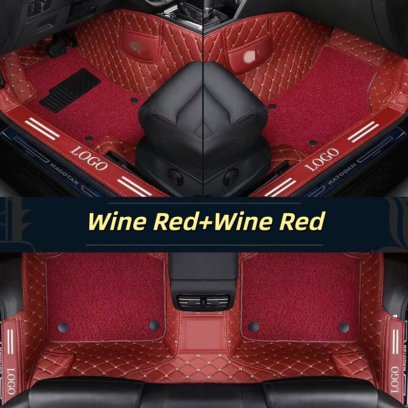 دواسات سيارة فاخرة من الجلد ال - مراجعة Car Floor Mats Universal Waterproof Leather وسعره