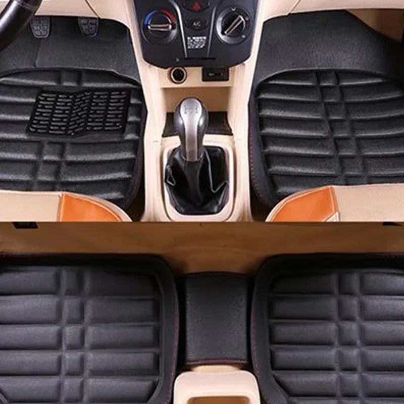 5 قطعة قسط سهلة التنظيف مقاوم  - مراجعة Car Floor Mats Universal Waterproof Leather وسعره