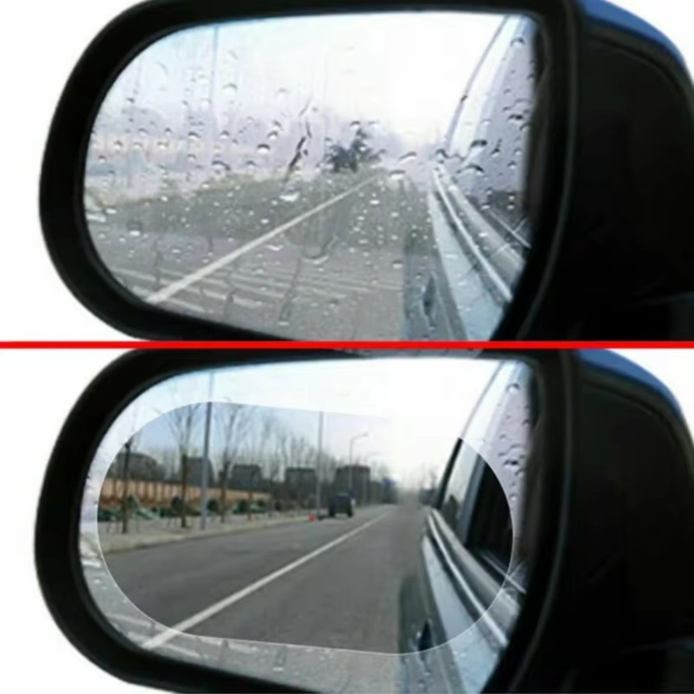 2/1 قطعة غطاء فيلم عالمي مضاد  - مراجعة Anti Glare Car Rearview Mirror Film وسعره