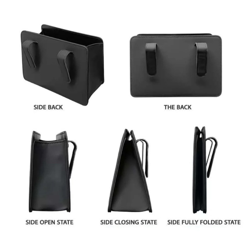 صندوق تخزين باب سلة مهملات الس - مراجعة Waterproof Car Trash Can With Lid وسعره