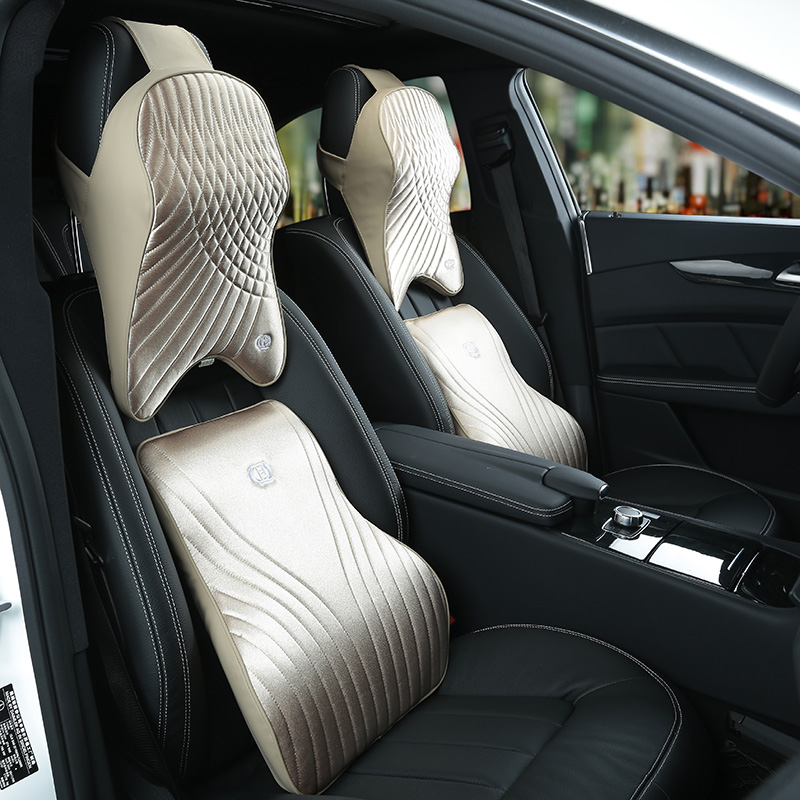 الذاكرة رغوة سيارة وسادة مجموع - مراجعة Memory Foam Car Neck Pillow Lumbar Support وسعره