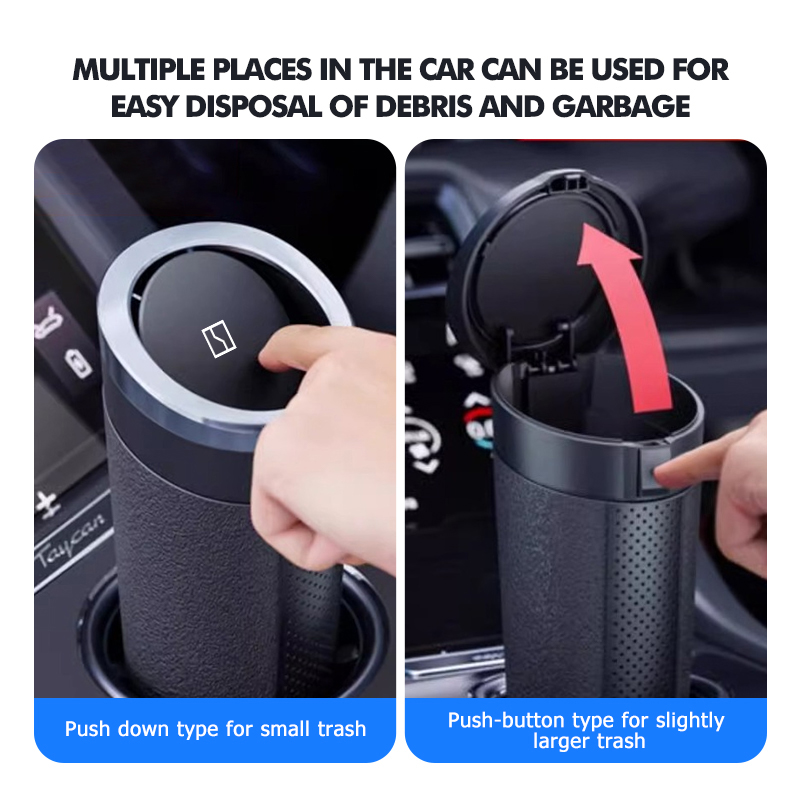 حاوية قمامة السيارة مقاومة للم - مراجعة Waterproof Car Trash Can With Lid وسعره