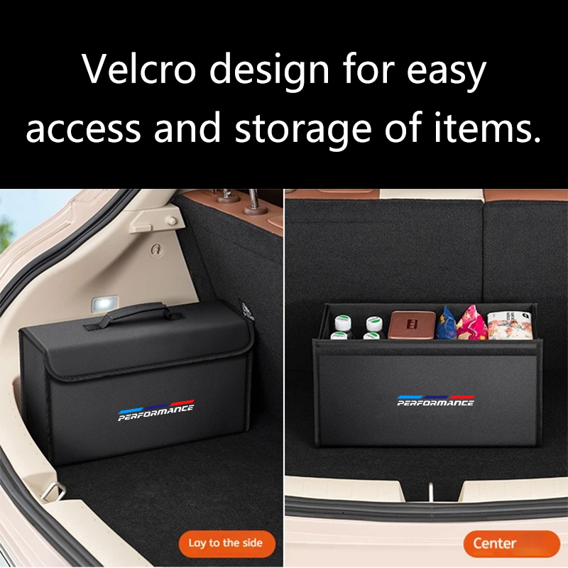 منظم صندوق السيارة الجلدي القا - مراجعة Car Trunk Organizer Foldable Storage Box وسعره