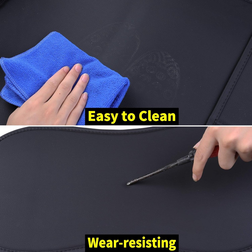 5 قطع من أغطية مقاعد السيارة م - مراجعة Leather Car Seat Covers Full Set Universal وسعره