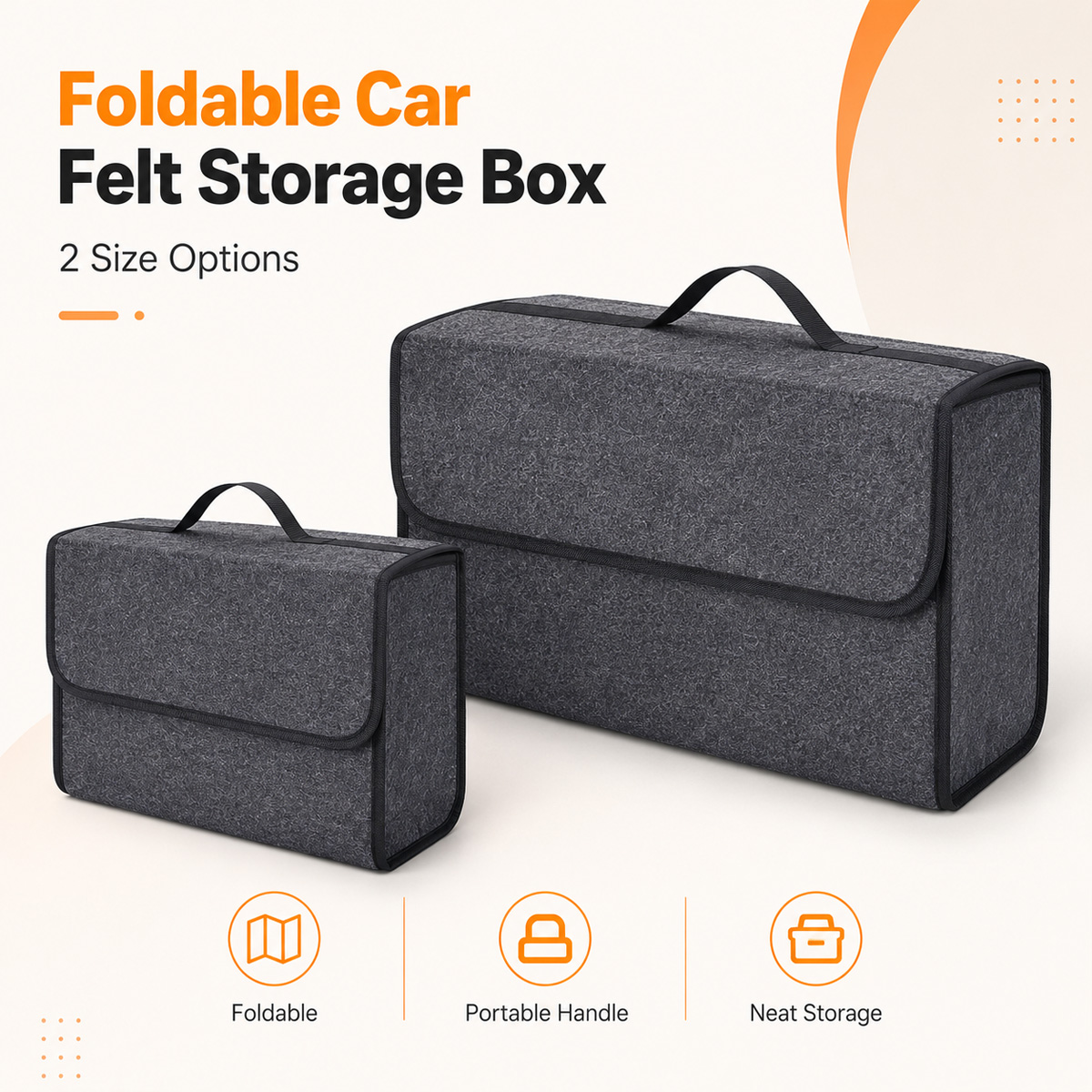 صندوق تخزين قابل للطي من اللبا - مراجعة Car Trunk Organizer Foldable Storage Box وسعره