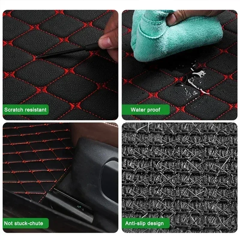 سجاد أرضية السيارة 4 قطع عالمي - مراجعة Car Floor Mats Universal Waterproof Leather وسعره