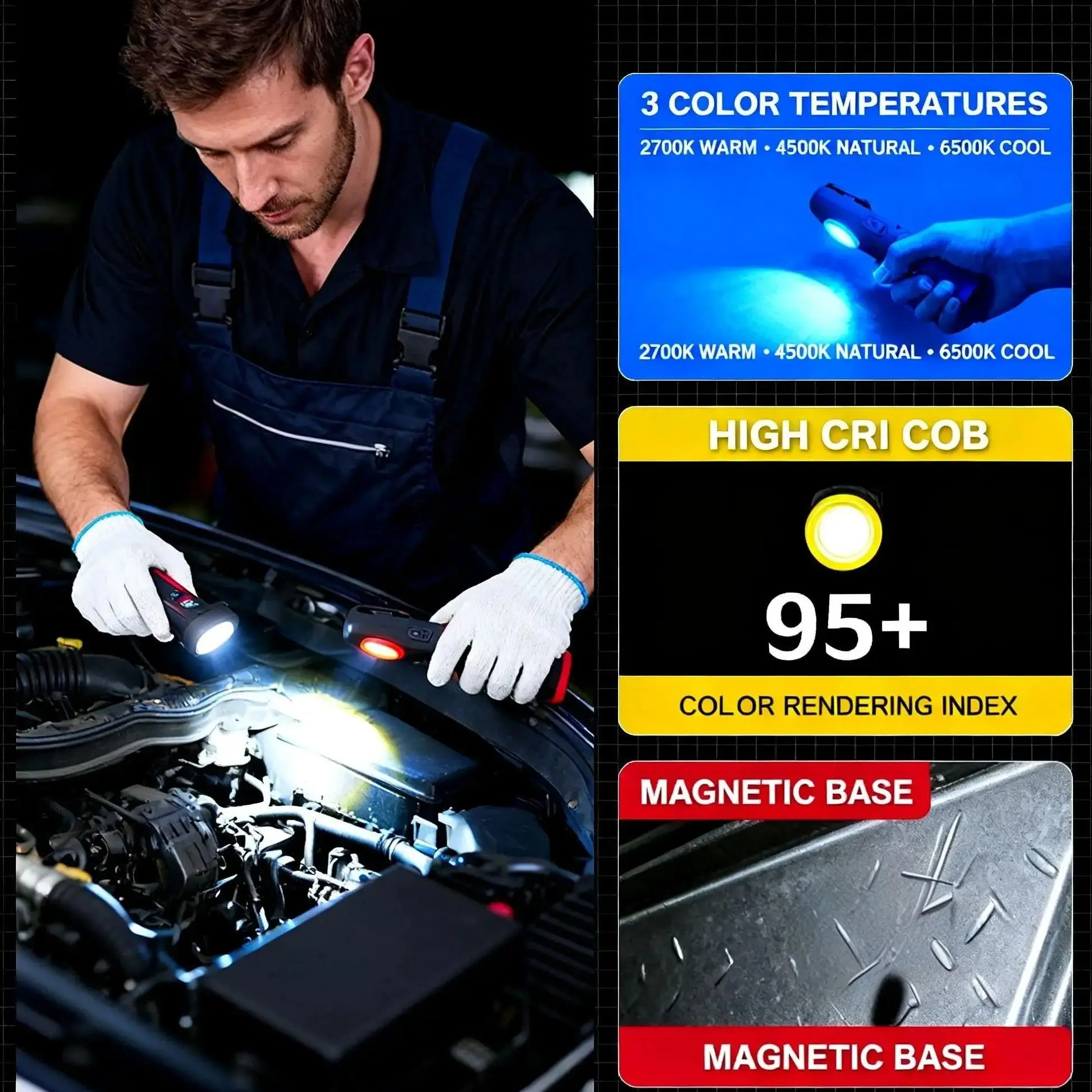FUNAYA مصباح يدوي محمول أدوات  - مراجعة Auto Repair Tools وسعره