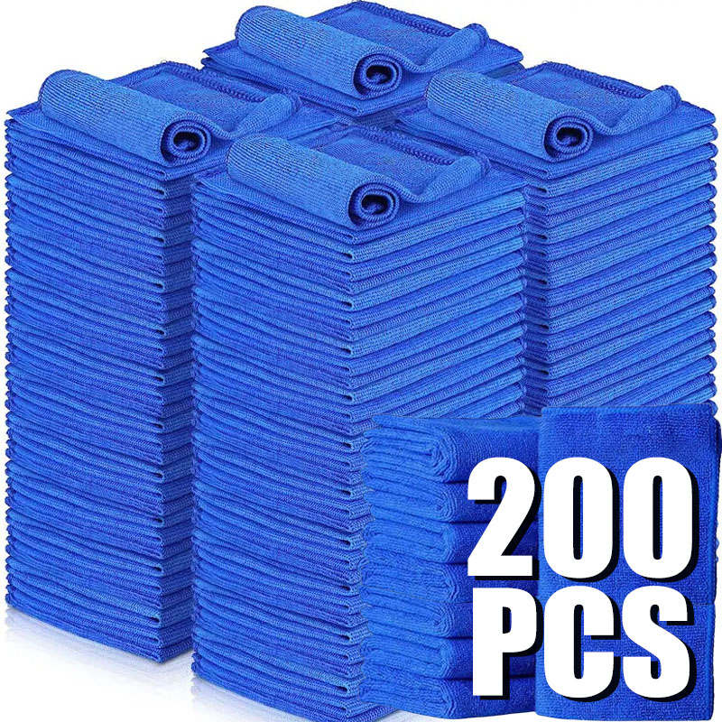 10/200 قطعة مناشف تنظيف السيار - مراجعة Microfiber Car Drying Towel Super Absorbent وسعره