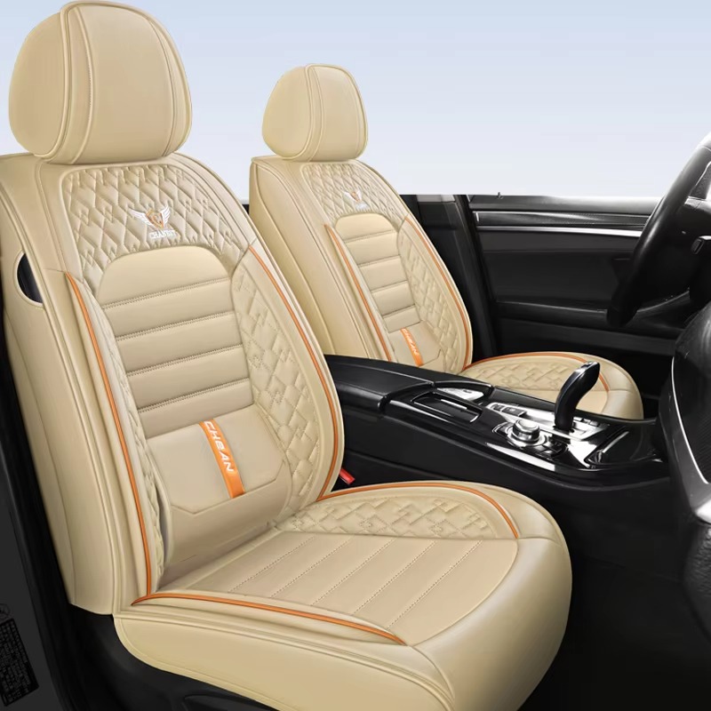 أغطية مقاعد سيارات فاخرة من ال - مراجعة Leather Car Seat Covers Full Set Universal وسعره