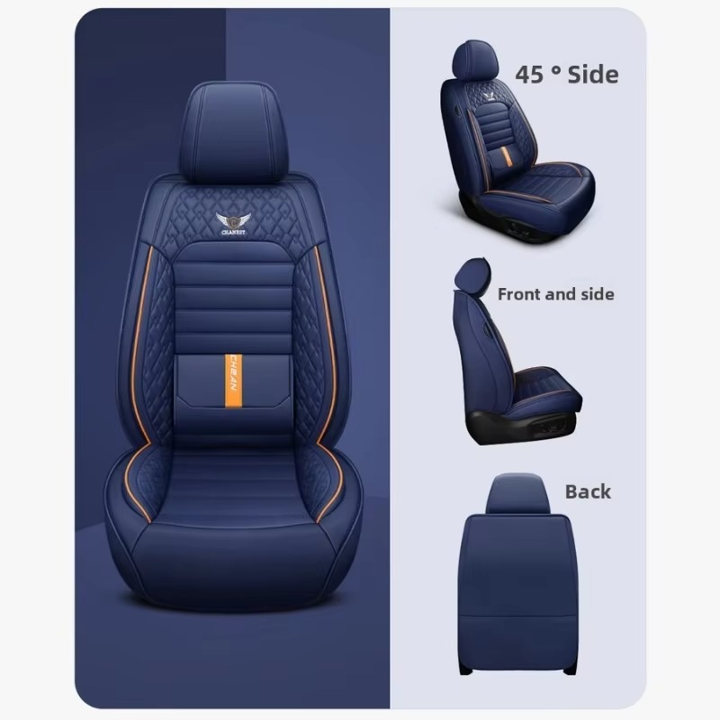 أغطية مقاعد سيارات فاخرة من ال - مراجعة Leather Car Seat Covers Full Set Universal وسعره