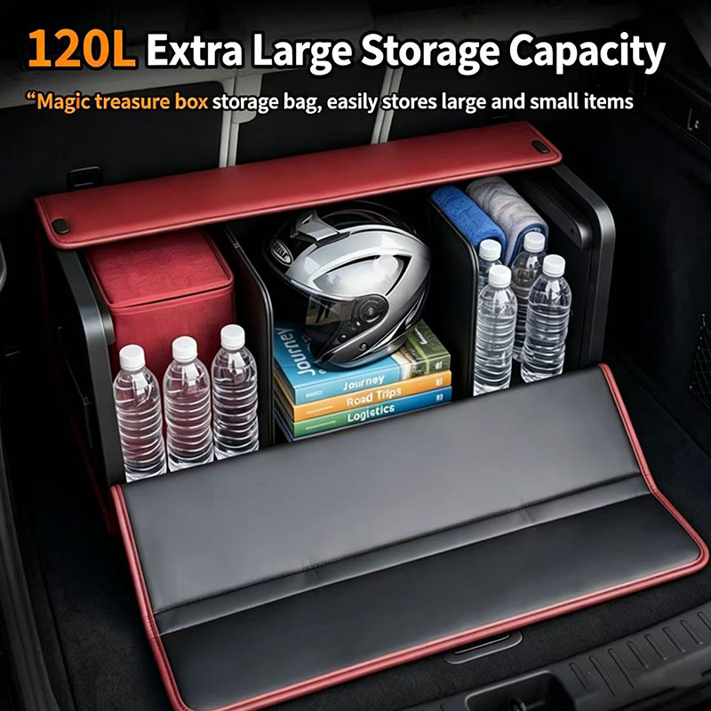 صندوق منظم لصندوق السيارة من ج - مراجعة Car Trunk Organizer Foldable Storage Box وسعره