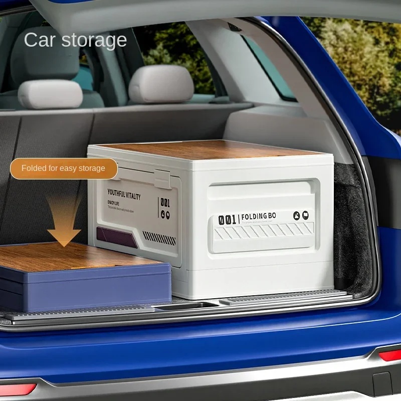 صندوق تخزين خارجي قابل للطي لل - مراجعة Car Trunk Organizer Foldable Storage Box وسعره