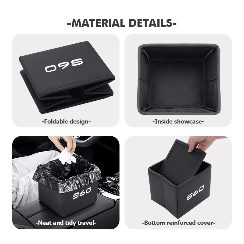 سلة مهملات للسيارة قابلة للطي  - مراجعة Waterproof Car Trash Can With Lid وسعره