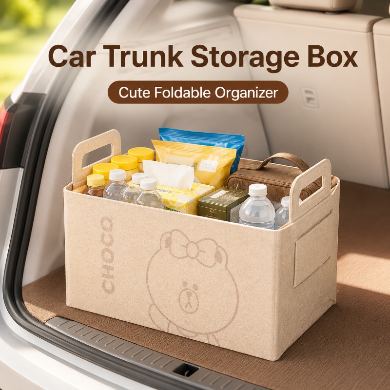 سلة تخزين كبيرة من اللباد بسعة - مراجعة Car Trunk Organizer Foldable Storage Box وسعره