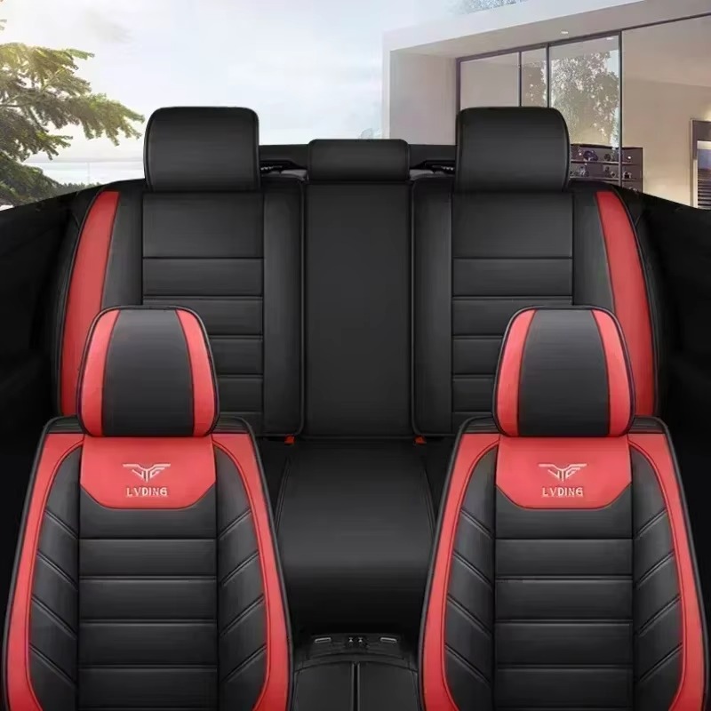 أغطية مقاعد سيارة فاخرة من الج - مراجعة Leather Car Seat Covers Full Set Universal وسعره