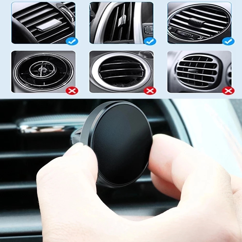 حامل هاتف مغناطيسي عالمي للسيا - مراجعة Magnetic Phone Holder For Car Vent وسعره
