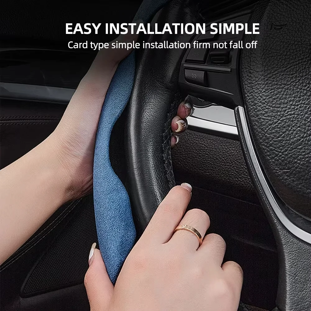 غطاء عجلة قيادة السيارة 38 سم  - مراجعة Car Steering Wheel Cover Anti Slip Breathable وسعره