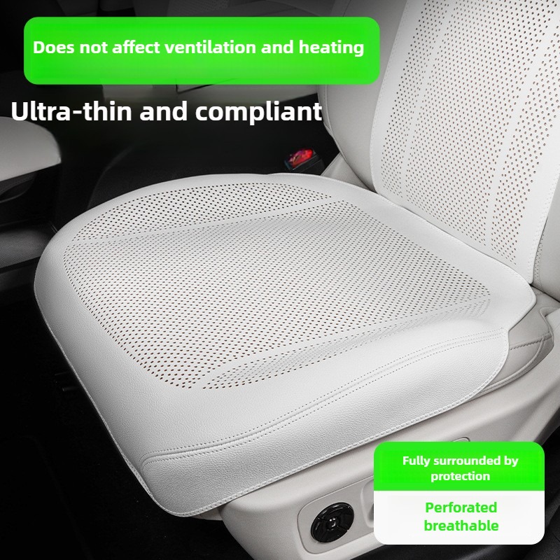 تنفس نابا الجلود مقعد السيارة  - مراجعة Leather Car Seat Covers Full Set Universal وسعره